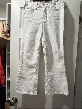 Good American good legs crop, white.